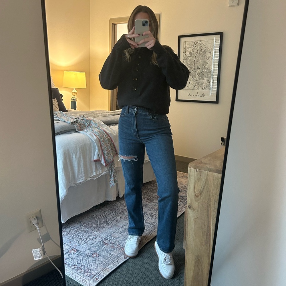 Curve Love ‘90s straight ultra high rise jeans